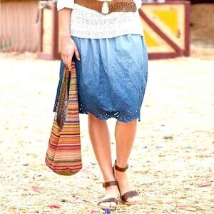 Sundance Summer Skies Skirt in Deep Blue 16